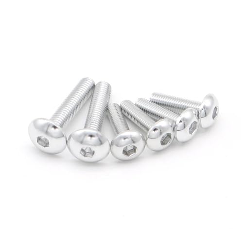 Tornillos carenado motocicleta M6 M5 en acabado plata de alta resistencia para Versys 2