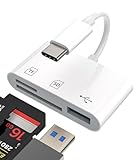 USB C Hub für Apple iPhone 15 Pro Max Plus iPad Air Mini Macbook (3-in-1) Typ C TF SD Kartenleser...