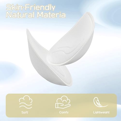 Image of KOOAAICCHI Bra Pads Inserts 3 Pairs-Bra Pads Sewn Padded Removable Inserts for Women's Sports Bra or Swimsuit Insert