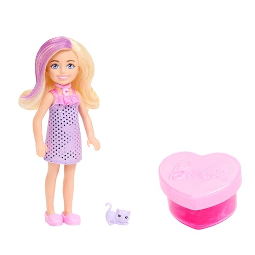 Barbie Cadeau Surprise Le Gala Enchanté Chelsea avec 6 Surprises Dont Un Animal et Changement de Couleur. (Les Styles Peuvent Varier.), JFY04