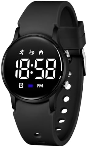 BEN NEVIS Kids Watch for Boys Girls Waterproof Digital Watch for Kids with Pedometer, Vibration Alarm Clock, Stopwatch, Calendar, No App for Ages 5-18