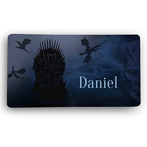 LolaPix Alfombrilla Tronos. Alfombrilla Personalizada. Protector Mesa de Escritorio XXL. 600 * 350 * 2mm. Base de Goma Antideslizante. Mouse Pad Gaming. Tronos