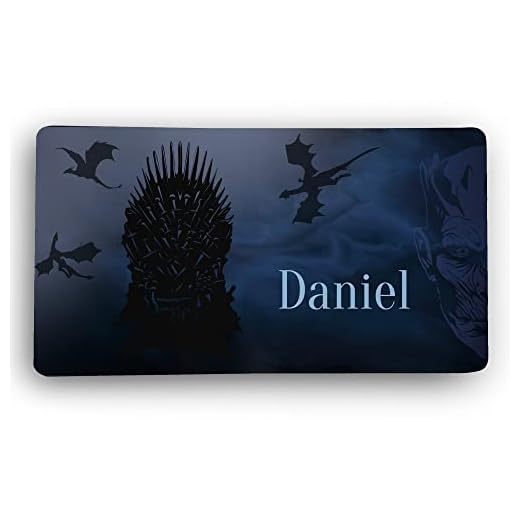 LolaPix Alfombrilla Tronos. Alfombrilla Personalizada. Protector Mesa de Escritorio XXL. 600 * 350 * 2mm. Base de Goma Antideslizante. Mouse Pad Gaming. Tronos