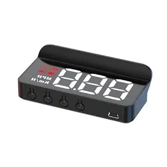 M3 Smart OBD2 Heads Up Display for Cars Shows Real Time Speed, Coolant Temp, Battery Voltage Distance Programmable Warnings for Overheat, Low Voltage, Fatigue Trouble Codes Wait