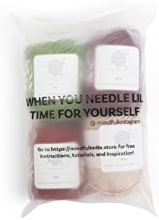 mindfulknits Knitting Yarn, Crochet Yarn & 100% Cotton Yarn for Knitting, Crocheting, Soft & Gentle Worsted Weight Yarn for Baby - Multicolor (4) (Flora)