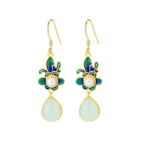 Boucles d'oreilles en jade de Hetian parfaites pour vos soirées