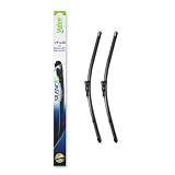 VALEO Silencio Tergicristalli VF438 Kit di Spazzole tergicristallo originali Flat Blade ad Alte Prestazioni, Maggior Visibilità su Strada 580mm/580mm Anteriore Confezione da 2 574638
