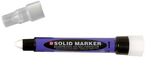 SAKURA - XSCS-50 Sakura Solidified Paint Slim Solid Marker, White (Box of 12)