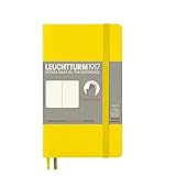LEUCHTTURM1917 - Pocket A6 Dotted Softcover Notebook (Lemon) - 123 Numbered Pages