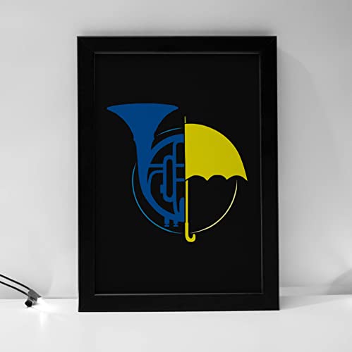 Quadro Decorativo Série How I Met Your Mother Trompa Guarda Chuva 33x23cm
