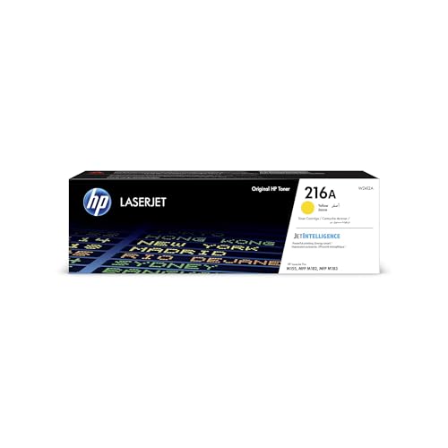 Toner Jaune HP 216A W2412A d'origine pour imprimante LaserJet Pro M182n et M183fw