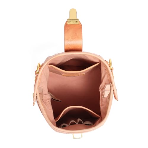 Image of OLD TREND Doctor Bucket Crossbody Handbag | Luxurious and Versatile Bag for Women | Genuine Cowhide Leather