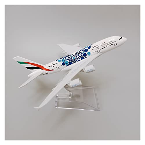 Airbus 380 A380 modelo de avión de metal aleación 16cm kit de juego hobby colección 5