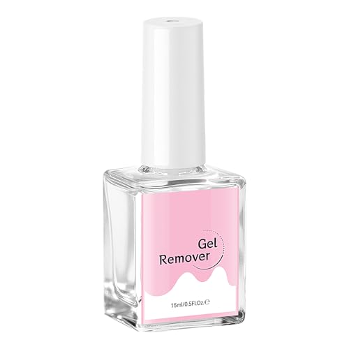 Remover De Esmalte De Gel - Pelea La Capa Base Para Uñas De Gel | 15 Ml De Removedor De Esmalte De Uñas | Protector De Barrera De La Piel | Cleanes Rápidos Seguros Safe Off Liquid For Manicure Salon H