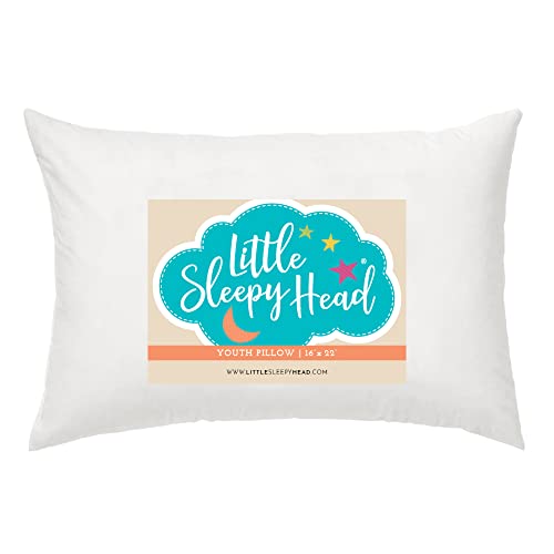 Youth Pillow - 16 X 22 - Soft & Hypoallergenic - Better Sleep for Kids - Perfect Size - Backed by Our Love The Fluff Guarantee