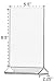 5.5 x 8.5 Acrylic Sign Holder for Tabletops, Top Insert, T-Style - Clear 19068