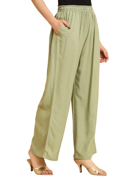 Image of Soft Colors Women Regular Fit Pocket Palazzo