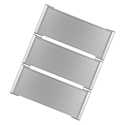 Panneaux porte-étiquettes aluminium 12x30 cm pour structurer vos locaux et supprimer le flou directionnel