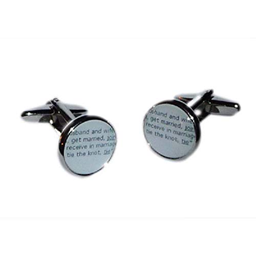Mancuernillas para Hombre RGT Diccionario de Matrimonio (X2Boct002) miniatura 1