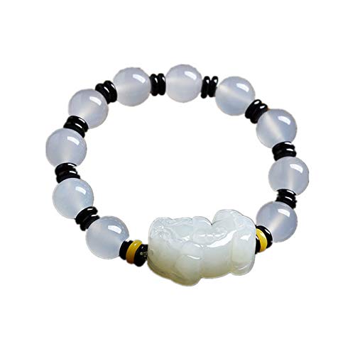 Jade de Hetian naturel du Xinjiang pour hommes et femmes bracelet de luxe authentique