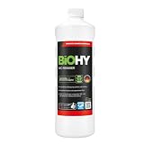 BiOHY WC-Reiniger (1l Flasche) | Bio Toilettenreiniger mit frischem Schaum | EXTRA STARK | Badreiniger Gel wirkt effektiv gegen Kalk & Urin | säubert die Toilette blitzschnell