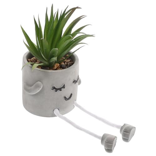 BESTOYARD Plantas Verdes Artificiales Bromelia Maceta De Libros Plantas De Interior En Conserva Platillo Adentro Plantas Falsas Plantas De Cactus Artificiales Florero De Polivinilo