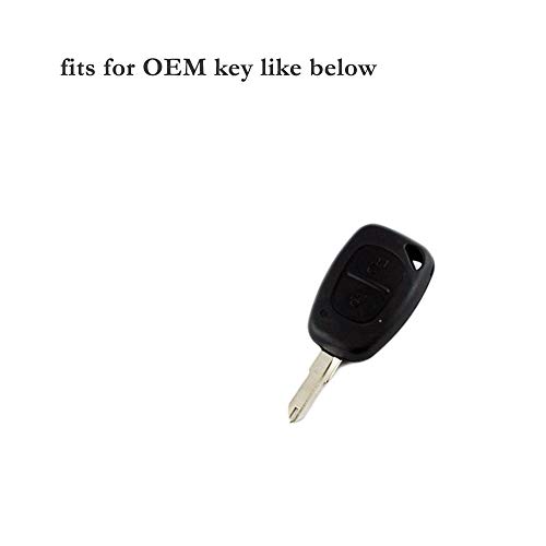 BROVACS Silicone Cover Protector Case Holder Skin Jacket Compatible with RENAULT NISSAN VAUXHALL OPEL 2 Button Remote Key Fob CV9351 Orange - Image 3