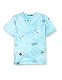 100 % Baumwolle United Colors of Benetton Kinder und Jugendliche 3ebdc103z T-Shirt, Hellblau 91m, 110 cm