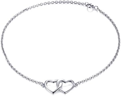 Philip Jones Sterling Silver True Friends Heart Bracelet