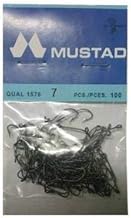 mustad norway hooks size 7 for Nile and sea beach and from boat .very sharp and strong 3 kg fish 100 pices
