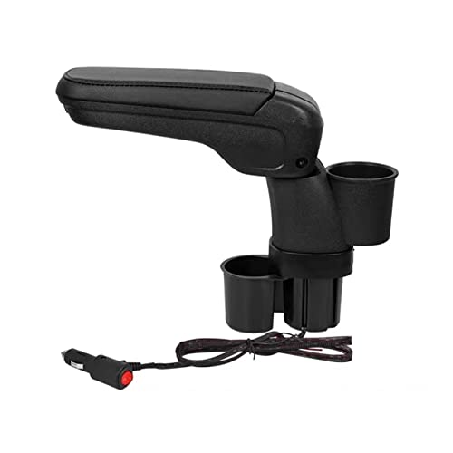 車用アームレスト収納ボックス カップホルダー付き センターコンソール 肘掛けサポート スズキ ジムニー JB43 JB53 2007-2018年式対応