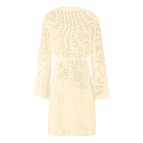 Pareo de mujer con encaje de crochet sofisticado para traje de baño 4