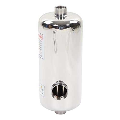 Miniatura 8 de Fockety Intercambiador De Calor De Piscina, Intercambiador De Calor De Carcasa De Tubo De Acero Inoxidable De 40 Kw, Intercambiador De Calor De Agua Salada Para Spa, Piscina