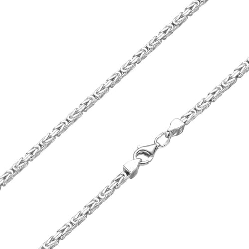 SchmuckForever Königskette 2 2mm 925 Silber massiv - Länge Wählbar - Collier Halskette oder Armband (55)