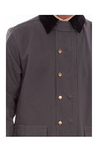 Scully Rangewear Men\'s Canvas Duster Gun Metal X-Large - Thumbnail 4