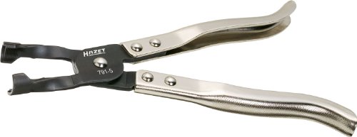 HAZET 791-5 250 mm Valve Stem Seal Ring Pliers with Burnished Jaws - Nickel-Plated
