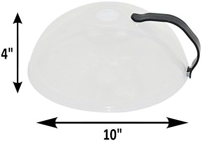 Domed Vented Microwave Cover with Handle - by Home-X