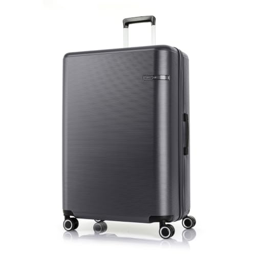 Image of Samsonite Trolley Bag Suitcase for Travel | STAREN 75 Cms Polycarbonate Hardsided Large Check-in Luggage Trolley Bag, Graphite