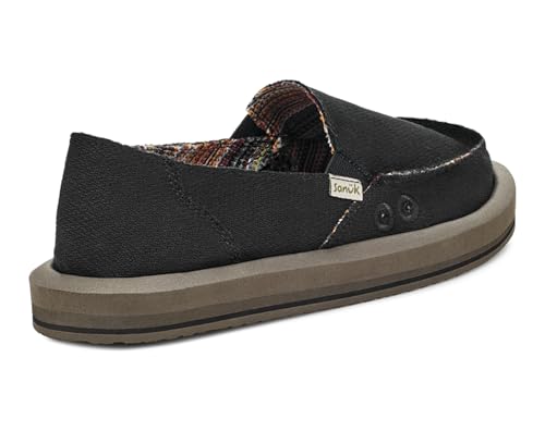 Image of Sanuk Womens Donna Soft Top Hemp Loafers | Womens Shoes | Slip On Shoes for Women | Women's Slip-on Loafers | Memory Foam Footbed