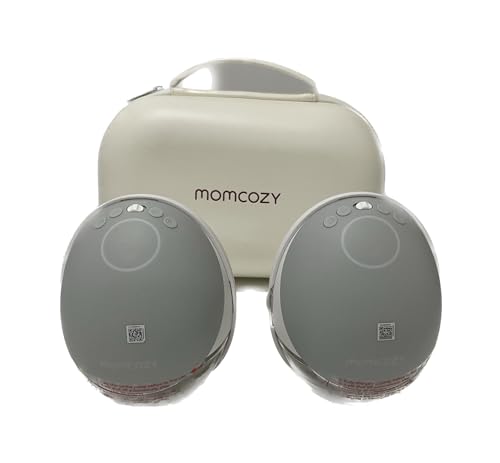 Image of Momcozy Old Versions Breast Pump BP223,with DoubleFit Flange for Breastfeeding Moms,Sliver Color Double