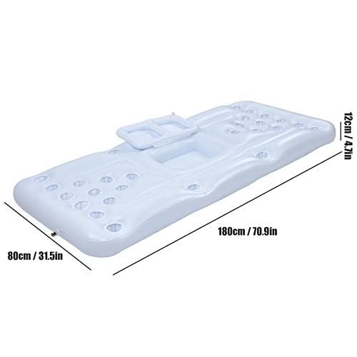 Mesa de pong inflável de jogos de piscina de verão, flutuadores de piscina de festa de verão de 6x3