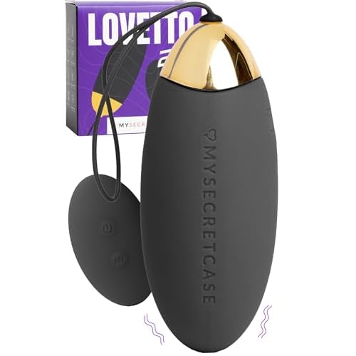 MySecretCase Vibrator Mit Fernbedienung 9 Vibrationen Vibro Eier für Frauen Beckenbodentrainer für Frau Sextoys Liebeskugeln für die Frau Vibrator Ferngesteuert Wasserdicht Valentinstag