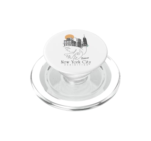 Picasso Peace Dove Nueva York Horizonte Paisaje Urbano Arte Dibujo PopSockets PopGrip para MagSafe