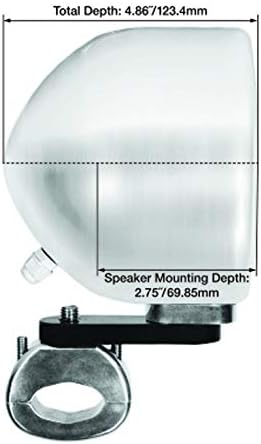 Rockville MAC40B Parlantes Pods Aluminio Giratorio 4" para Manillar Moto miniatura 5