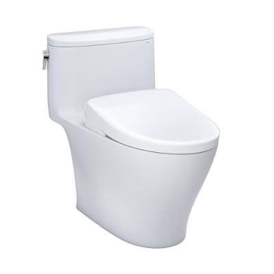 TOTO® WASHLET®+ Nexus® 1G® One-Piece Elongated 1.0 GPF Toilet with Auto Flush S7 Contemporary Bidet Seat, Cotton White - MW6424726CUFGA#01
