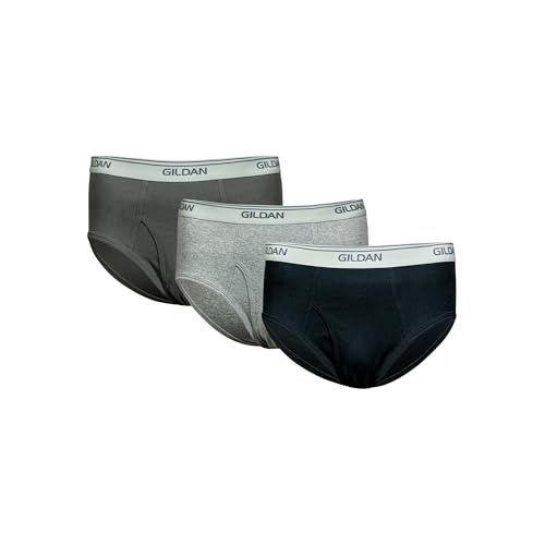 Gildan Men's Cotton Briefs – Soft, Comfortable & Breathable Underwear (3-Pack, Size 3XL)