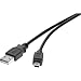 Produktbild Renkforce USB-Kabel USB 2.0 USB-A Stecker, USB-Mini-B Stecker 30.00 cm Schwarz UL-Zertifiziert, vergoldete Steckkontakt