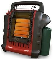 Mr. Heater F232000 MH9BX Buddy 4,000-9,000-BTU Indoor-Safe Portable Propane Radiant Heater, Red-Black