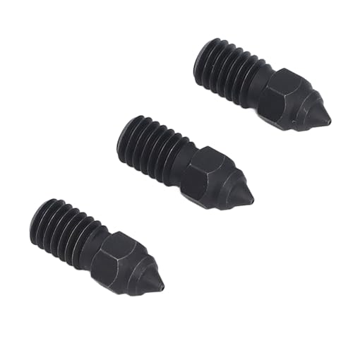Bocal Hotend, Bocal Extrusor de Impressora M6 Ampla Compatibilidade 3 Unidades para Fibra de Vidro (