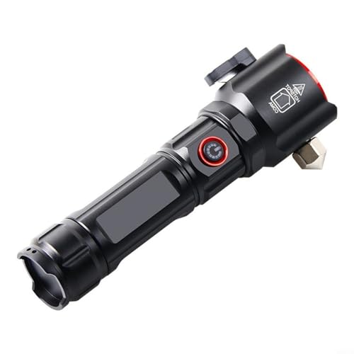 Lampe torche LED rechargeable USB-C robuste avec marteau de secours C - 2